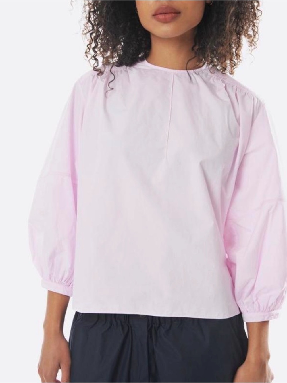 Fabiana Pigna Relaxed Light Pink Button-Down Women's Casual Shirt